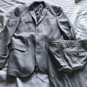 Men’s ZARA Suit Ice Gray color